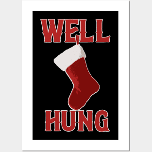 Well Hung Offensive Christmas Posters and Art